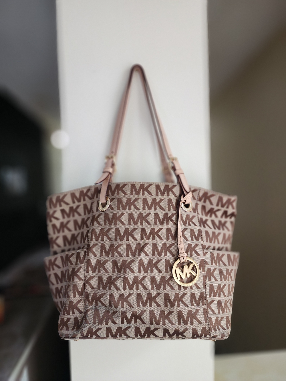 Michael Kors Brown Logo Tote Bag